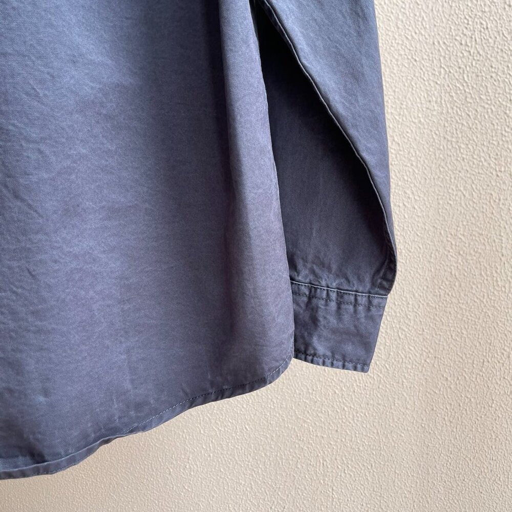 Stone Island Men's Washed Workwear Blue Shirt - Picture 9 of 9